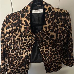 Tahari Women's Animal Print Blazer